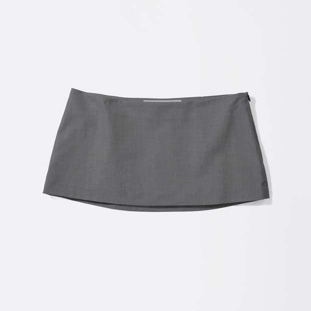 스컬프터 good girl micro skirt 마이크로 스커트 그레이