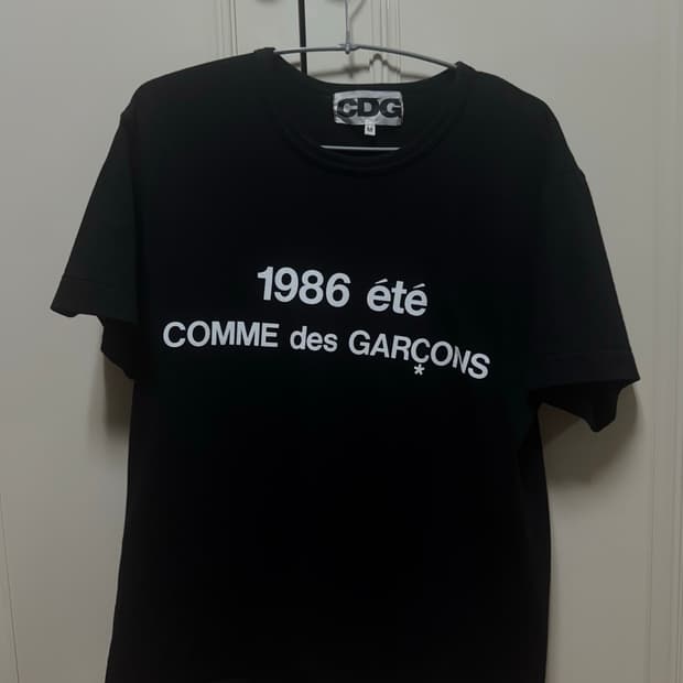 CDG 1986 꼼데가르송 티셔츠 블랙