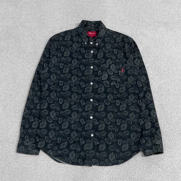 슈프림 Supreme 21fw 페이즐리 반다나 셔츠