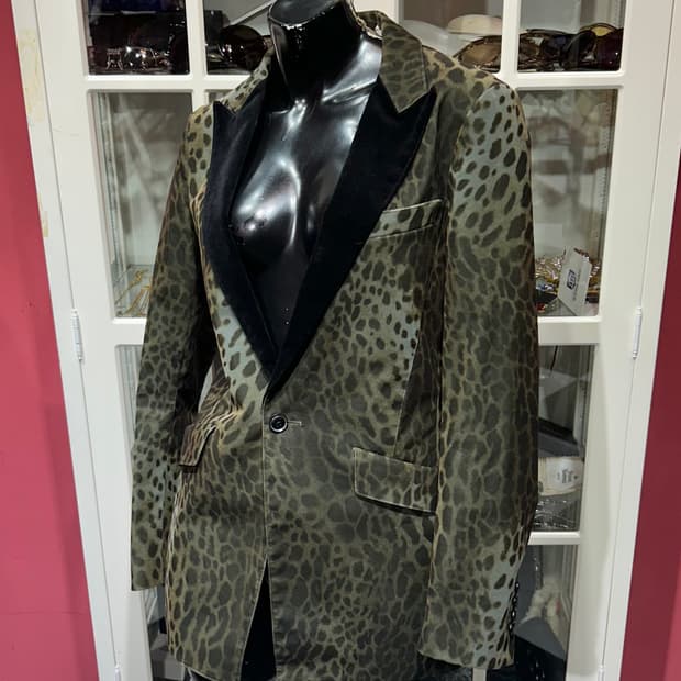 tornado mart blazer 토네이도 마트 호피 패턴 블레이저