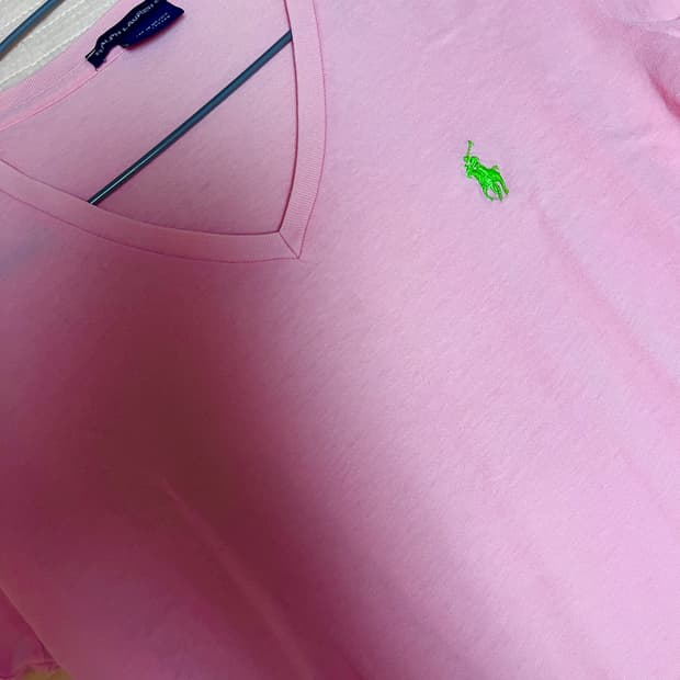 폴로 반팔 핑크색