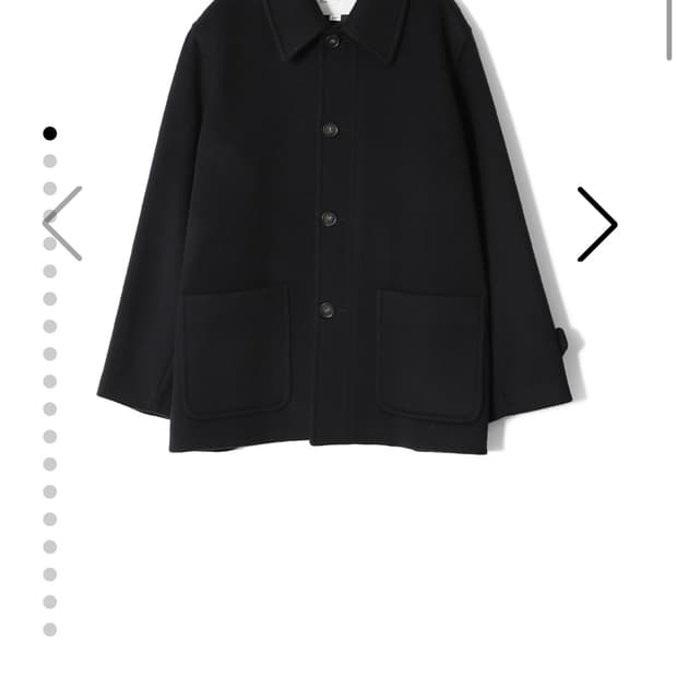 (구매글)홀리선 뉴이어 울 하프코트 다크네이비,다크브라운 S 구매해요