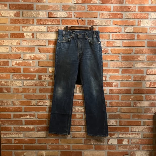 90s USA 빈티지 리바이스 517 오렌지탭 부츠컷 데님 팬츠