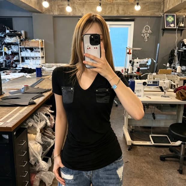Karen Millen Pocket Detail Tee