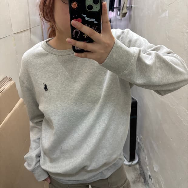 폴로랄프로렌 그레이 맨투맨