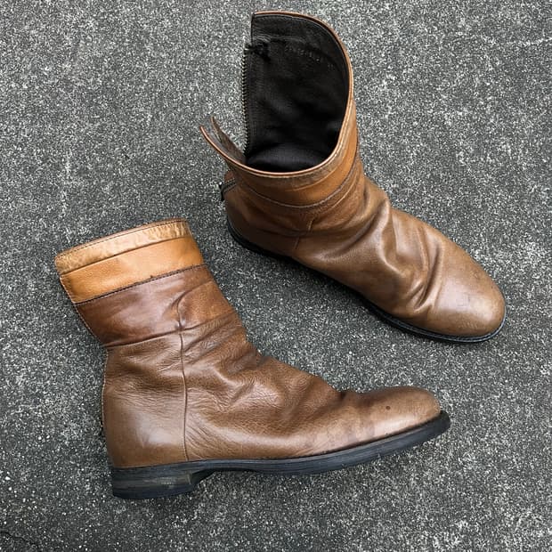 90s alfredo BANNISTER block zip boots