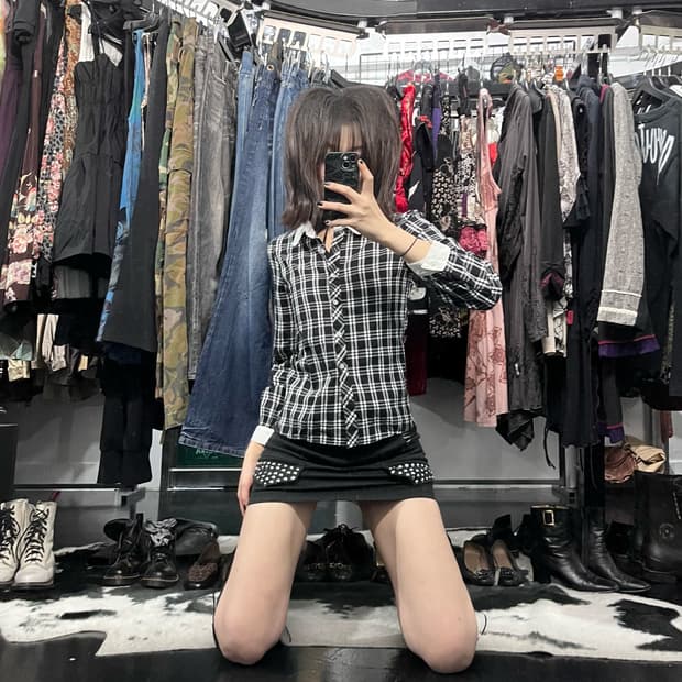 체크패턴 셔츠