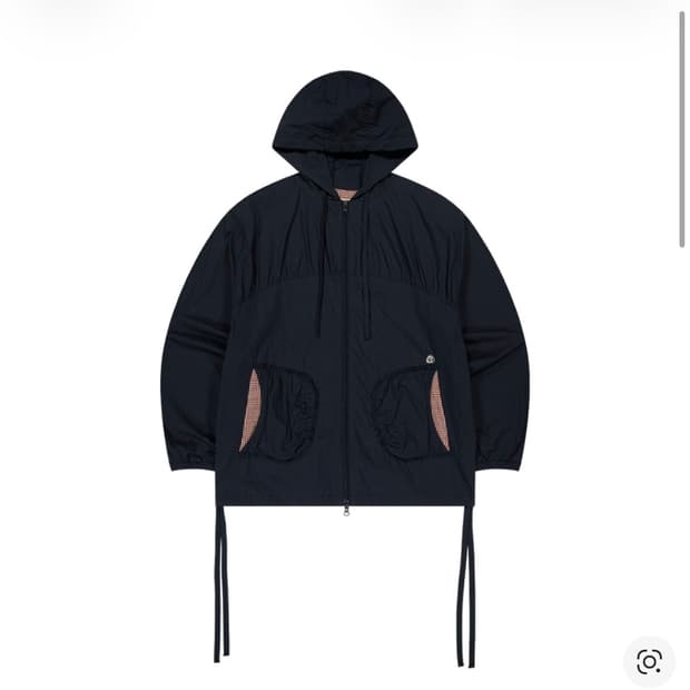 코이세이오 체크 링클스 윈드 브레이커 네이비