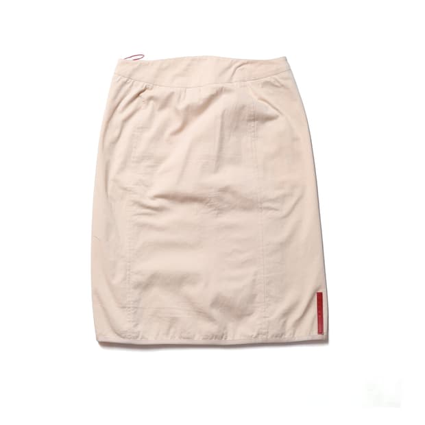 프라다 Prada Sport Red Tab Mid Skirt 