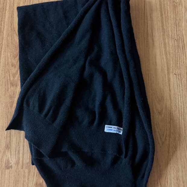 꼼데가르송 꼼데가르송 블랙 베이직 머플러