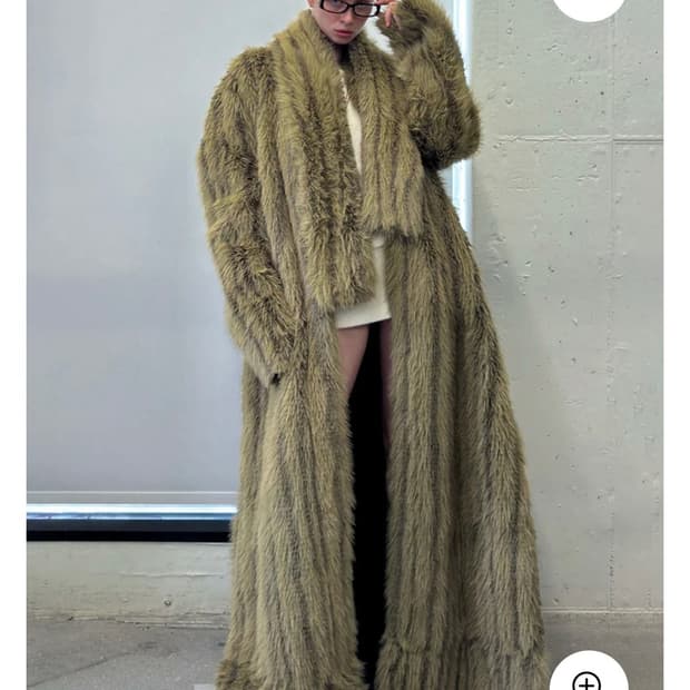 Sculptor Reversible Faux Mouton fur Coat