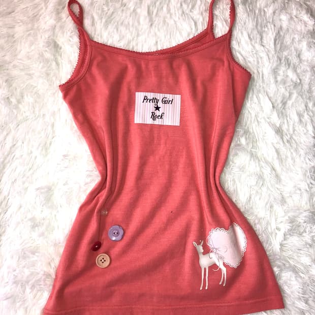 grape fruit buttons sleeveless 