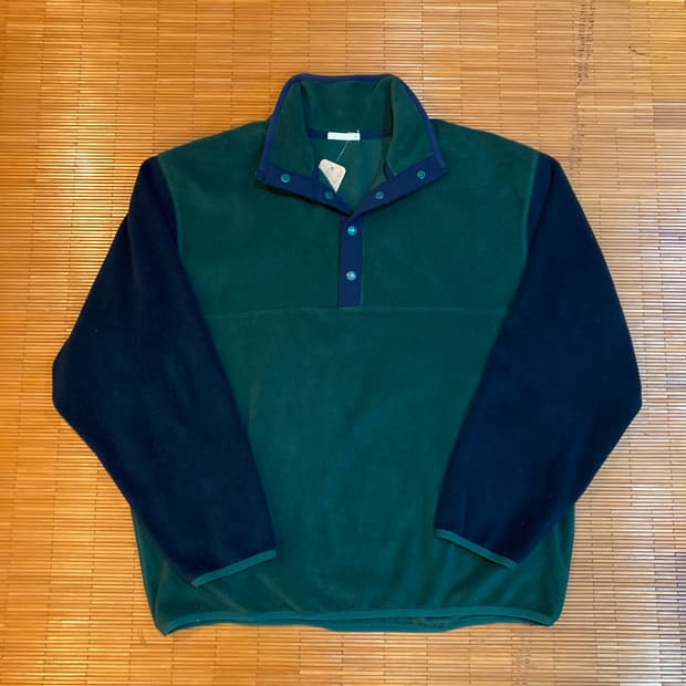 JPN vtg 스냅 플리스 풀오버