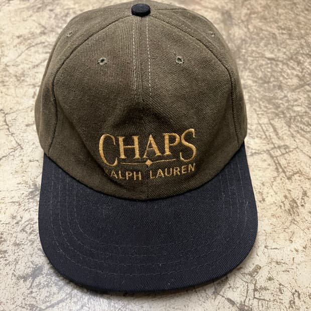 90s 챕스 랄프로렌  캡모자 카키/네이비