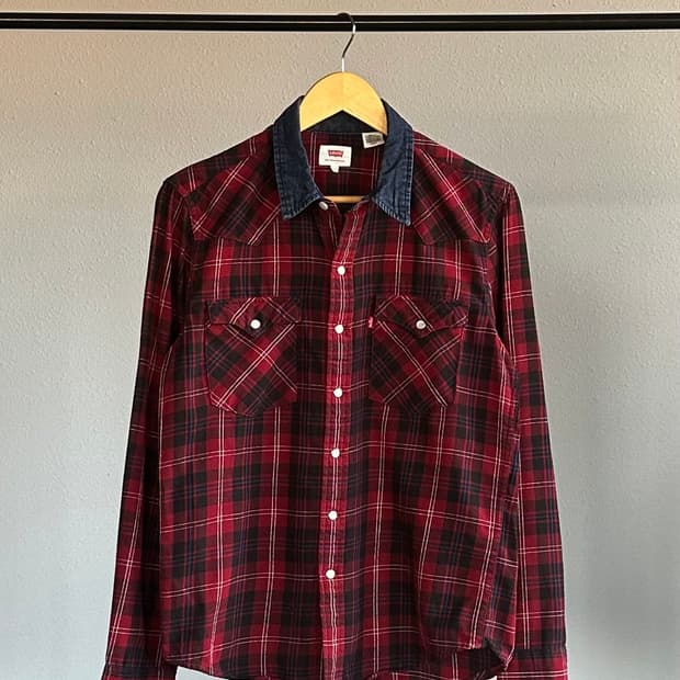 [S]리바이스 Levi's 타탄 체크 웨스턴 셔츠