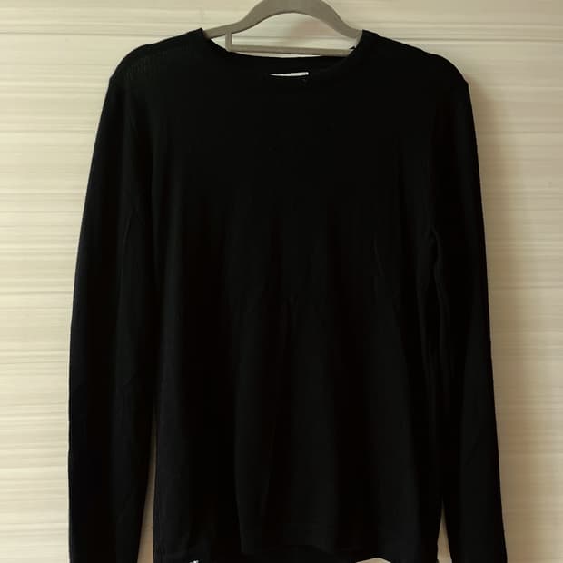 Visvim 검정 캐시미어 니트