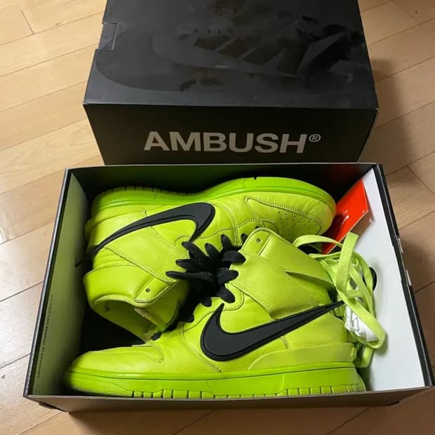나이키 엠부쉬 덩크 하이 라임