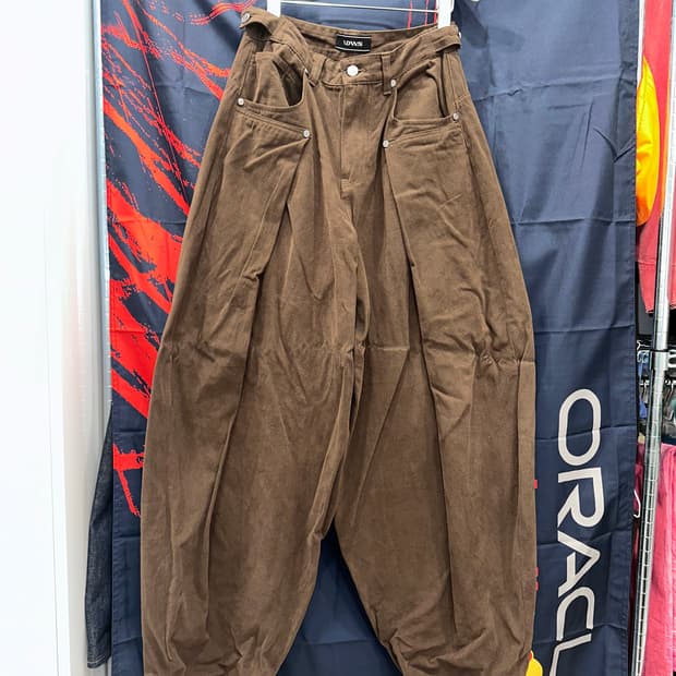 Soft Suede Twill Balloon Pants Brown (0)