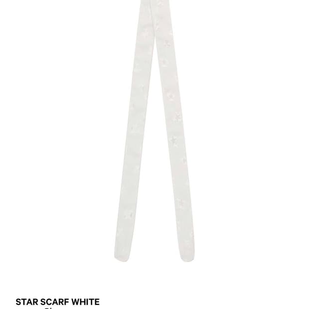 코이세이오 COYSEIO 스타 스카프 화이트