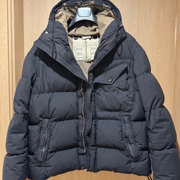 텐씨 (Ten C) 서바이벌 다운 자켓 블랙