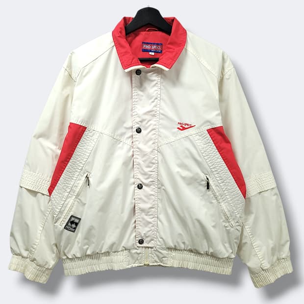 [L] 프로스펙스 화이트&레드 올드스쿨 바람막이 자켓