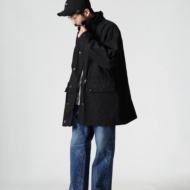 24FW 캡틴선샤인 코튼 필드 자켓 블랙 40