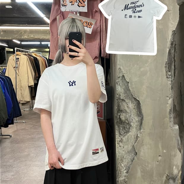 뉴에라 반팔 티셔츠 화이트 105 #csz3374