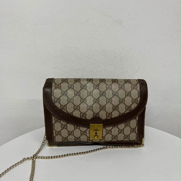 구찌 GG캔버스 빈티지 체인 숄더백 크로스백