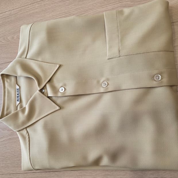 HARD TWIST WOOL DOBBY HALF SLEEVED SHIRT
