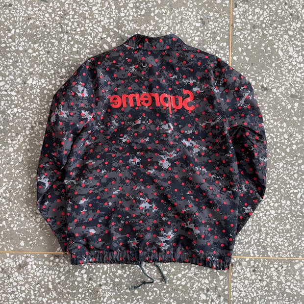 슈프림 x 꼼데가르송 셔츠 코치 자켓 - 13ss