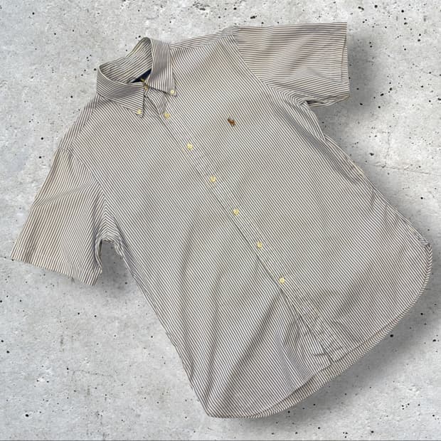 [L] 폴로 랄프로렌 스트라이프 반팔 셔츠 D650