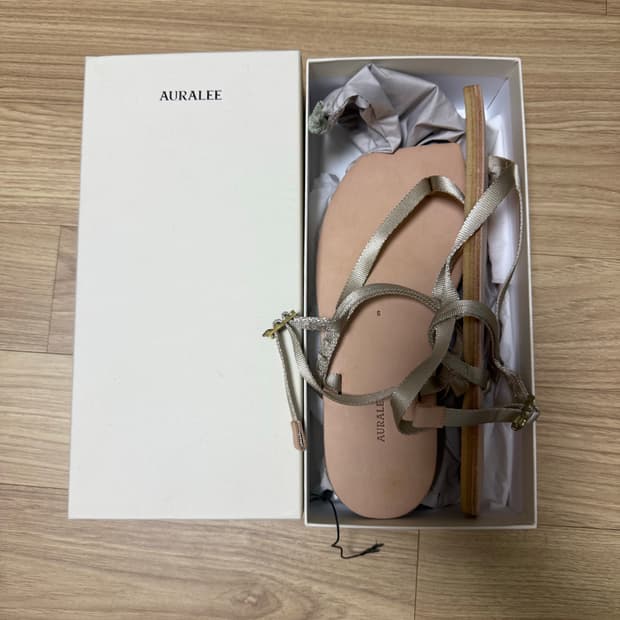 Auralee 오라리 23SS 스트랩 샌들 베이지 240