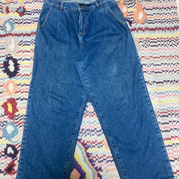 mfpen 중청 투턱 데님 진