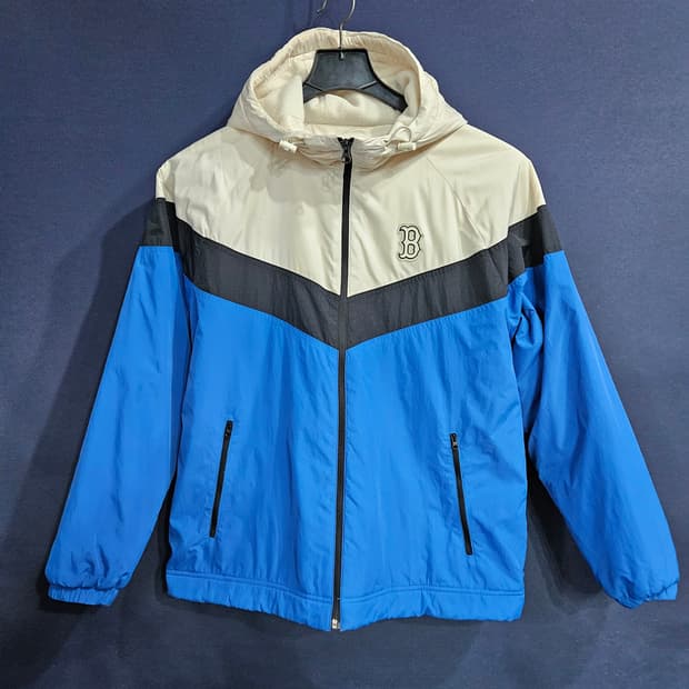MLB 엠엘비 보스턴 배색 남성 95 기모 후드집업 자켓 