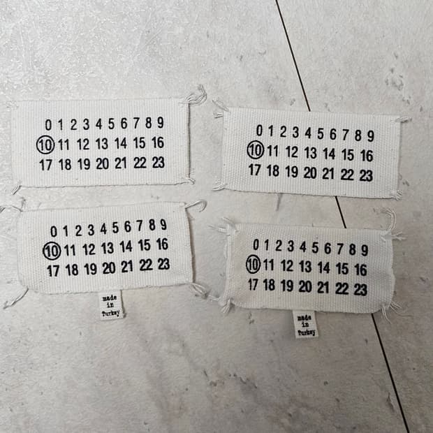 마르지엘라 라벨 택 4개 일괄 판매
