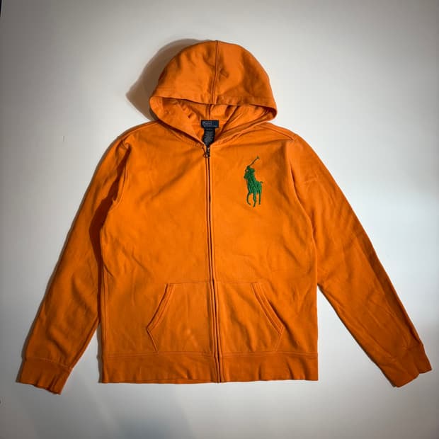 폴로 랄프로렌 오렌지 후드집업