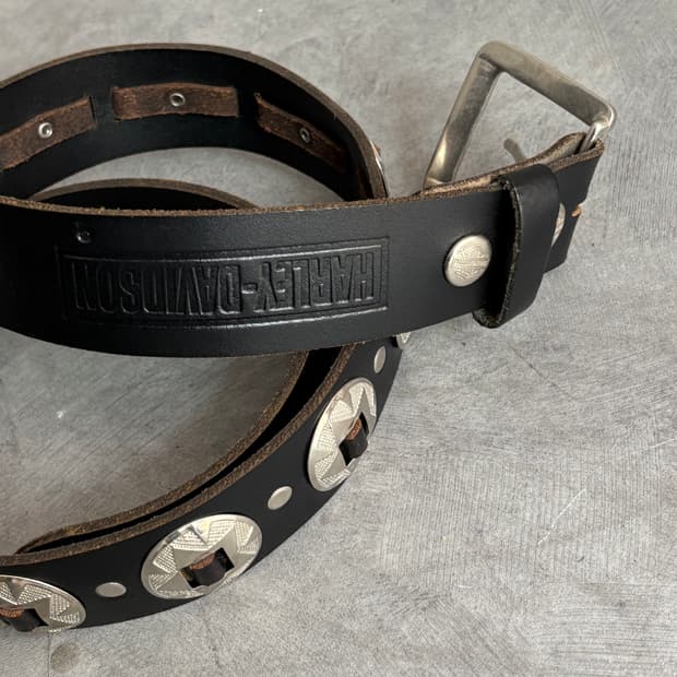 Harley-Davidson 할리 데이비슨 스터드 레더 벨트