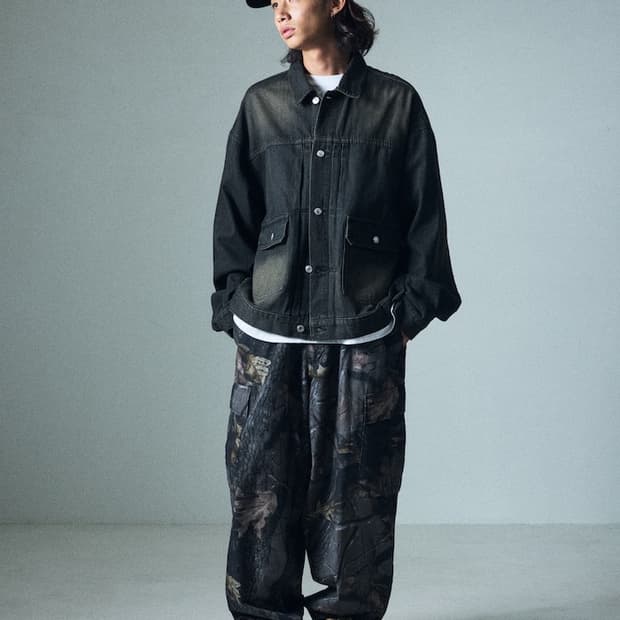프릭스스토어 오버핏 2세대 데님 자켓 G잔 트러커 커버올 블랙 M