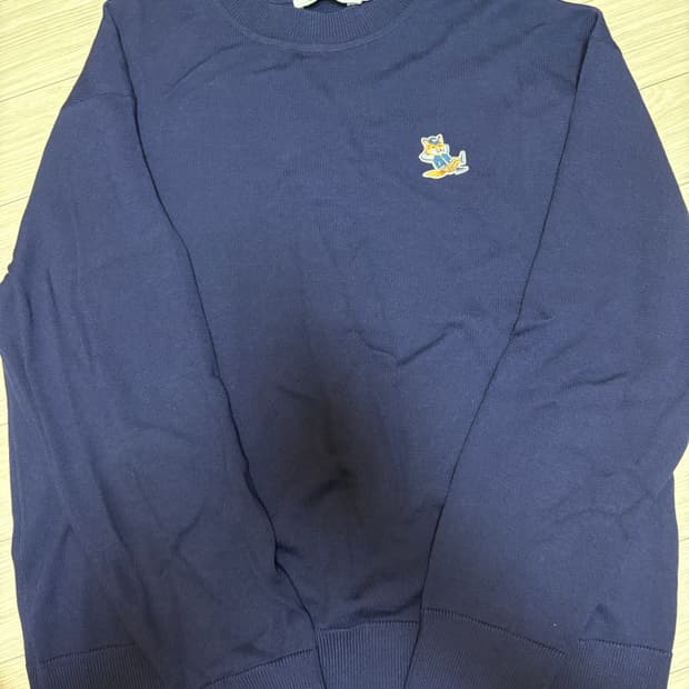 메종키츠네 블루 니트 XL