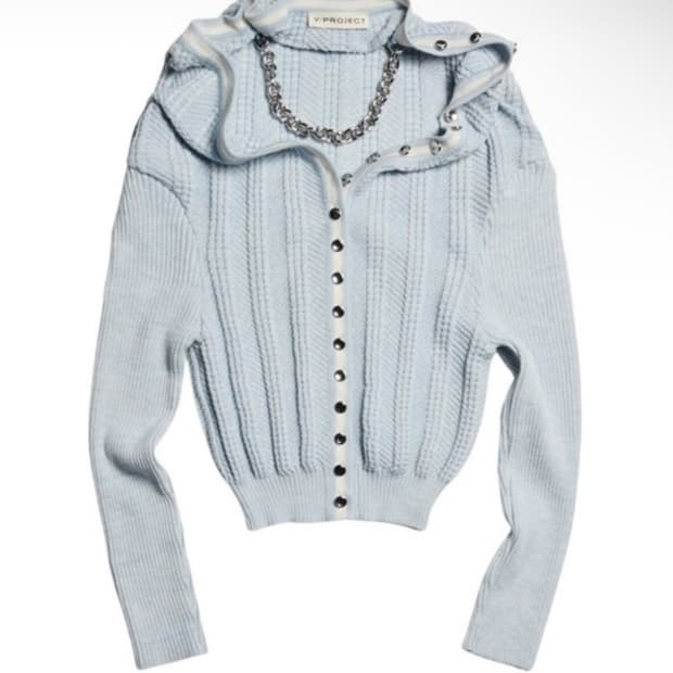 와이프로젝트 네크리스 니트 가디건 팝니다