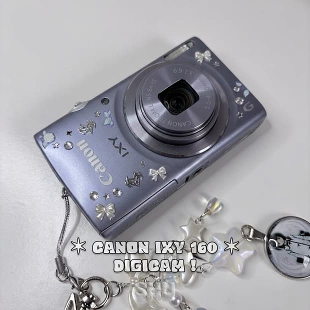 캐논 익시 IXY 160 (익서스 165) 빈티지 디카 차콜