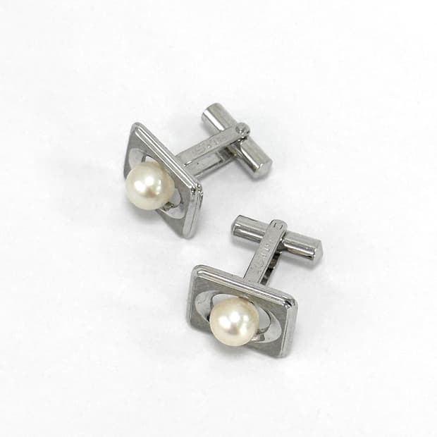  Silver900 Vintage Pearl Cufflinks 