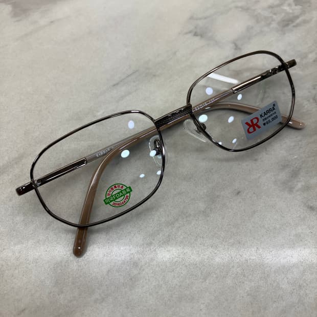 카라 KARRA 브론즈 스틸 소프트 스퀘어 메탈테 안경