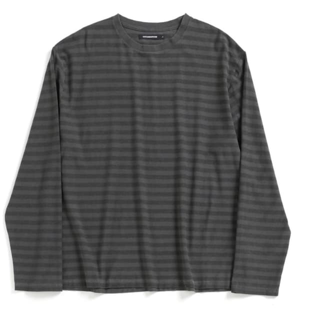 [4(L)] 해칭룸 티셔츠 vtg stripe tee dyed grey