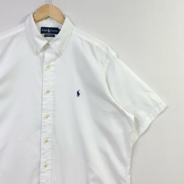 XL 폴로 화이트 셔츠