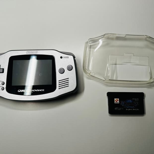 닌텐도 GBA 게임보이 어드밴스 메탈릭 실버 본체 + 서비스 알팩 판매