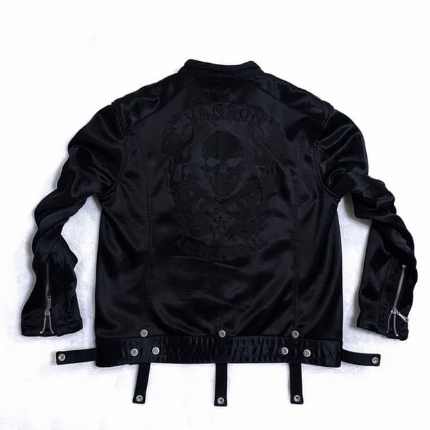 Vanson 밴슨 아카이브 메멘토 모리 해골 라이더 바이커 집업 자켓