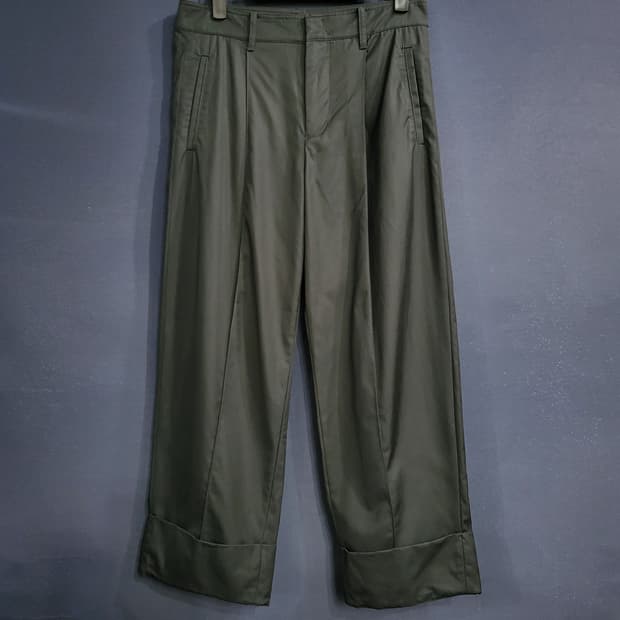 빈스 와이드 핀턱 슬랙스 팬츠