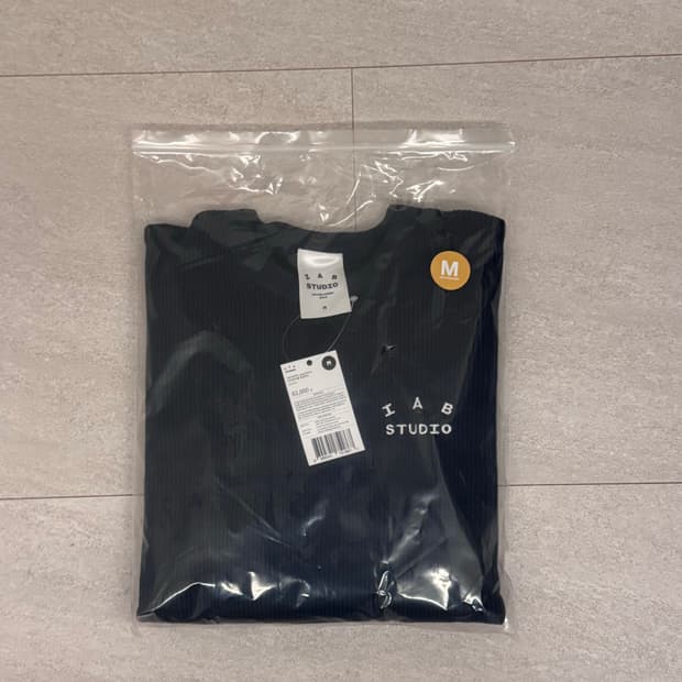 아이앱 와플 롱슬리브 네이비 m