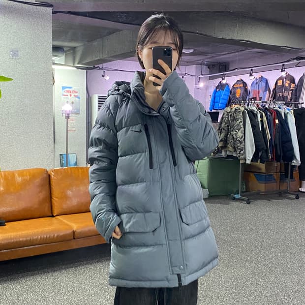 나이키 스우시 투웨이 미디움 패딩 B3538